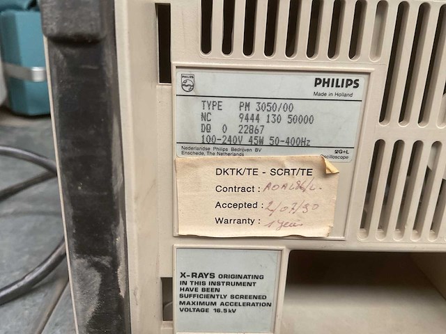 Philips pm 3050 oscilloscope - afbeelding 6 van  6