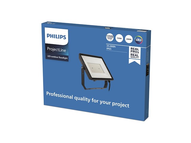 Philips projectline schijnwerper led paneel 150 w warmwit licht - afbeelding 3 van  3