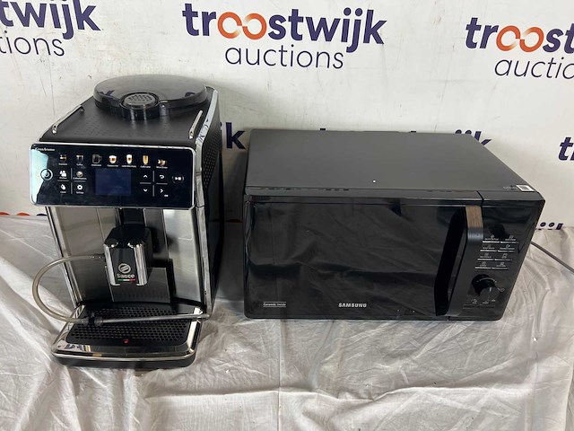 Philips saeco granaroma sm6585/00 - espressomachine | samsung ms23k3513ak - solo-magnetron - afbeelding 1 van  1