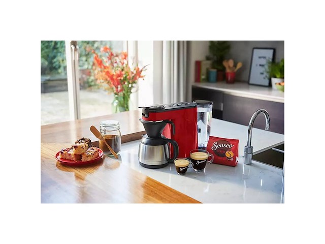 Philips senseo switch hd6592/84 koffiezetapparaat rood - afbeelding 2 van  5