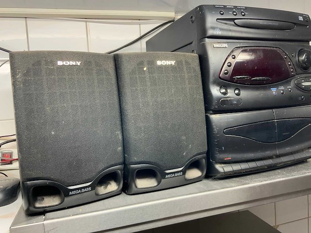 Philips / sony audio set - afbeelding 3 van  4