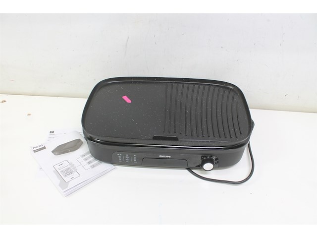 Philips tafelgrill hd6210/90 instelbare temperatuur 2400w - afbeelding 5 van  6
