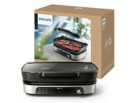 Philips tafelgrill hd6212/90 rooken aroma-infuser 2400w - afbeelding 4 van  5