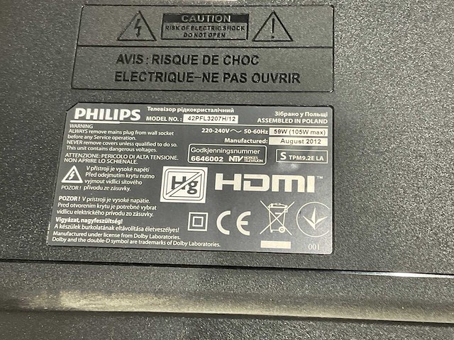 Philips televisie en kast - afbeelding 7 van  9