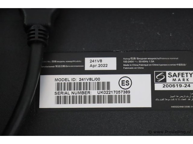 Philips v line lcd-monitor 241v8l/00 - 24" - afbeelding 6 van  7