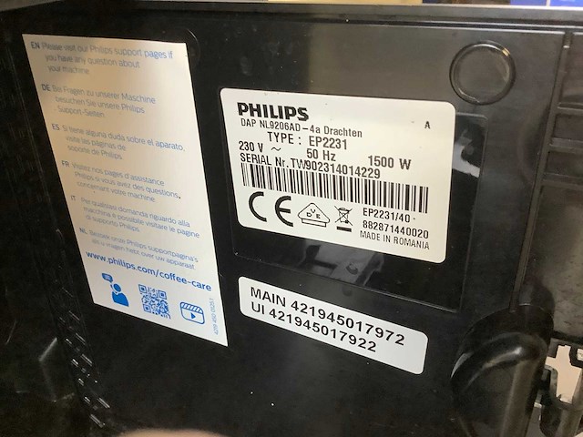 Phillips 2300 series koffie- & espressomachines - afbeelding 7 van  8