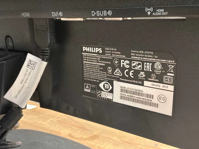 Phillips monitor (3x) - afbeelding 4 van  4