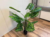 Philodendron white green kunstplant (135cm hoog) - afbeelding 3 van  11