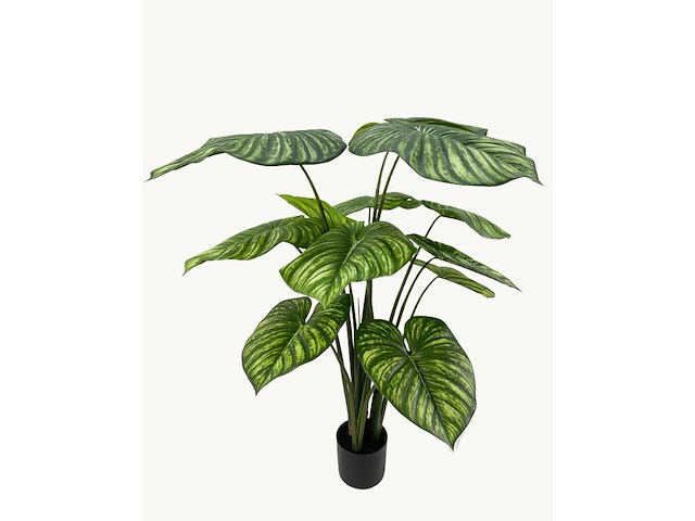 Philodendron white green kunstplant (135cm hoog) - afbeelding 4 van  11