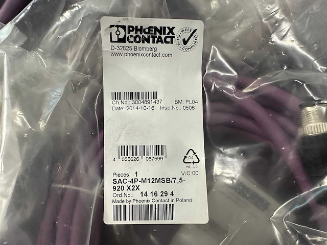 Phoenix contact - partij systeemkabels 90+ stuks - afbeelding 4 van  5