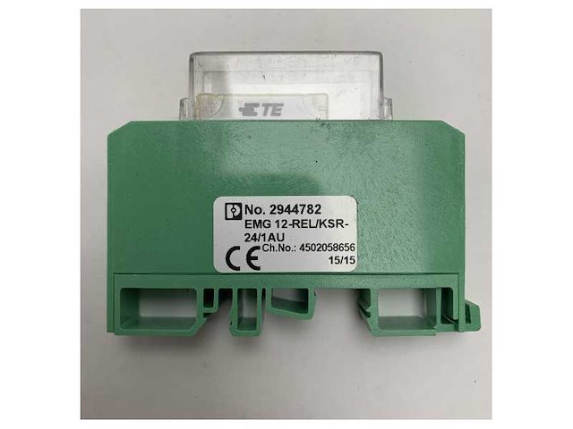 Phoenix contact 24v ac/dc relaismodule voor maritieme toepassingen - duurzaam, waterdicht, din-rail bevestiging - afbeelding 2 van  2
