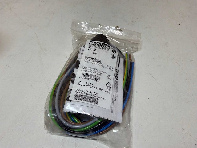 Phoenix contact qpd w 4pe2,5 6-11 m20 1,0 bk wanddoorvoer (25x) - afbeelding 2 van  5