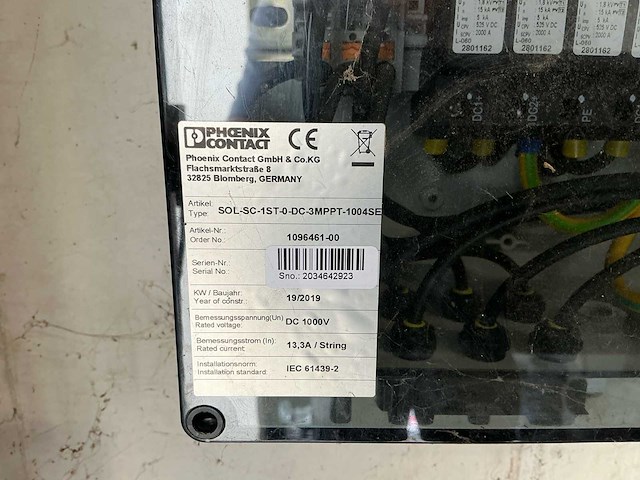Phoenix contact sol-sc-1st-0-dc-3mppt-1004se pv string combiner boxen – 1000 v dc – 10 stuks - afbeelding 8 van  14