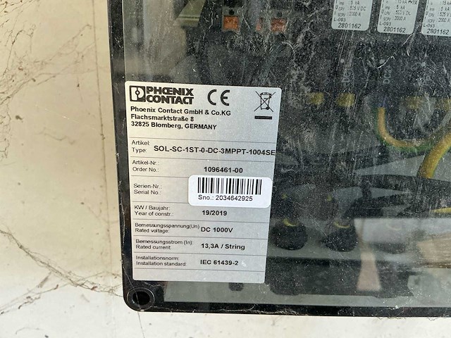 Phoenix contact sol-sc-1st-0-dc-3mppt-1004se pv string combiner boxen – 1000 v dc – 10 stuks - afbeelding 2 van  8