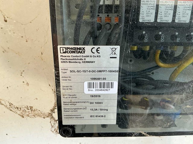 Phoenix contact sol-sc-1st-0-dc-3mppt-1004se pv string combiner boxen – 1000 v dc – 10 stuks - afbeelding 3 van  8
