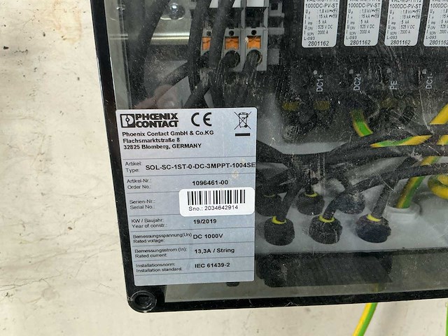 Phoenix contact sol-sc-1st-0-dc-3mppt-1004se pv string combiner boxen – 1000 v dc – 10 stuks - afbeelding 8 van  8