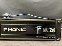 Phonic - max 2500 - versterker - afbeelding 2 van  4
