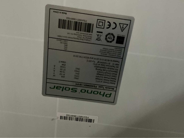 Phono solar ps405m6h 18v/h zonnepaneel (4x) - afbeelding 4 van  4