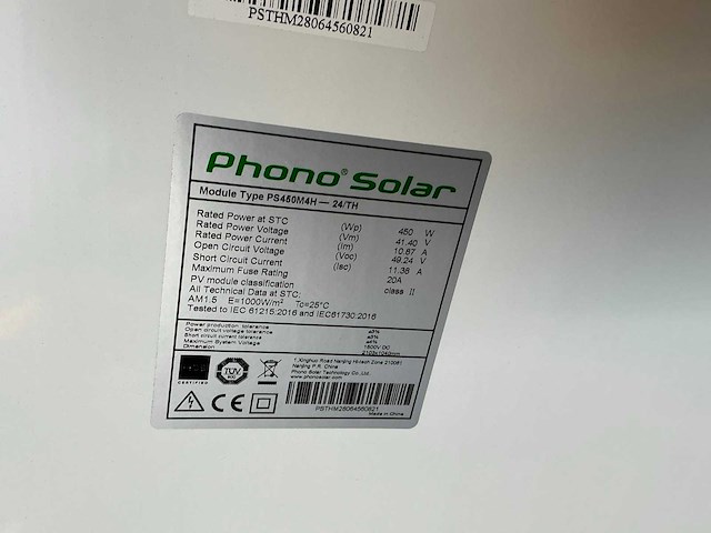 Phono solar ps450m4h 450wp zonnepaneel (5x) - afbeelding 4 van  6