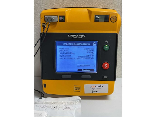 Physio control lifepak 1000 aed defibrillator defibrillator - afbeelding 5 van  7