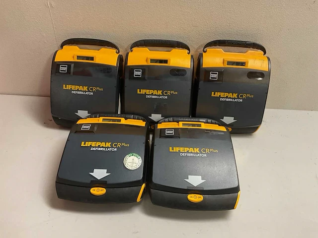 Physio control lifepak crplus aed defibrillator (5x) - afbeelding 2 van  5