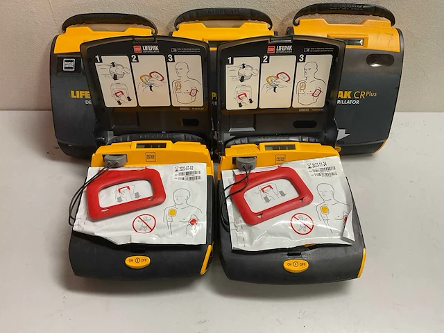 Physio control lifepak crplus aed defibrillator (5x) - afbeelding 3 van  5
