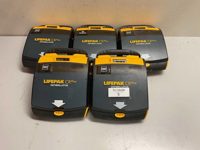 Physio control lifepak crplus aed defibrillator (5x) - afbeelding 1 van  4