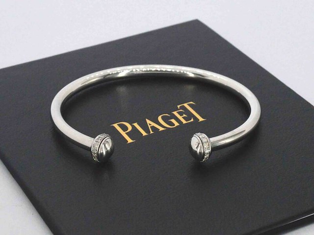 Piaget - possession model open bangle armband met diamanten - afbeelding 4 van  11