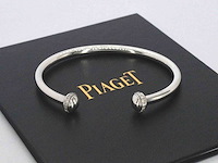 Piaget possession open bangle armband met hoge kwaliteit diamanten - afbeelding 3 van  10