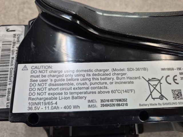 Piaggio - uni deore - comfort d55 400wh - elektrische fiets - afbeelding 8 van  9