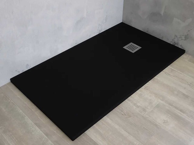 Piatto doccia - liscio solid surface - douchevloer 160 x 80 cm - afbeelding 1 van  7