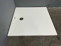 Piatto doccia liscio solid surface douchevloer 120 x 100 cm - afbeelding 4 van  7
