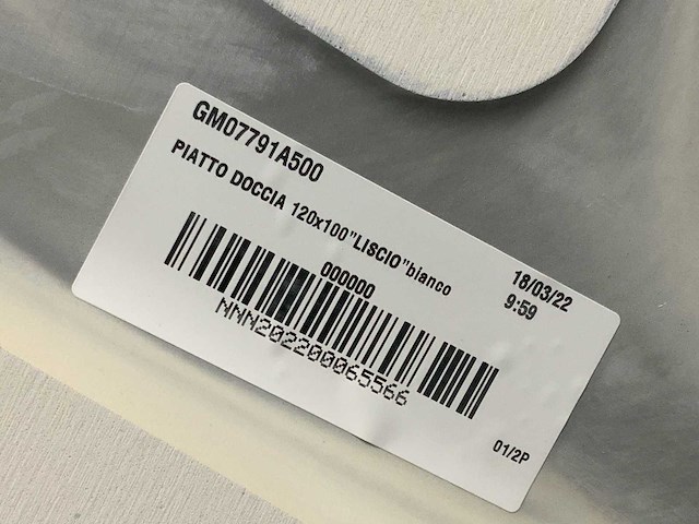 Piatto doccia liscio solid surface douchevloer 120 x 100 cm - afbeelding 5 van  7