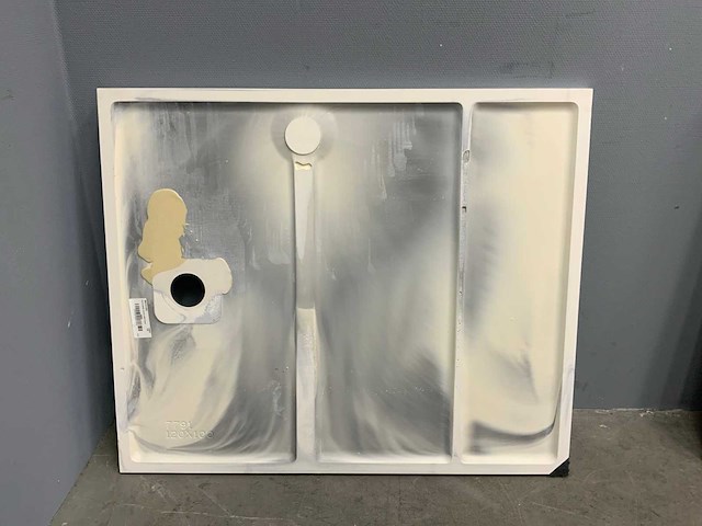 Piatto doccia liscio solid surface douchevloer 120 x 100 cm - afbeelding 7 van  7