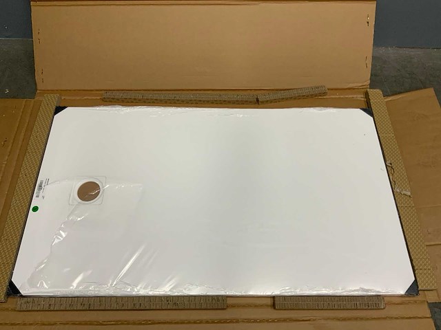 Piatto doccia liscio solid surface douchevloer 140 x 80 cm - afbeelding 4 van  6