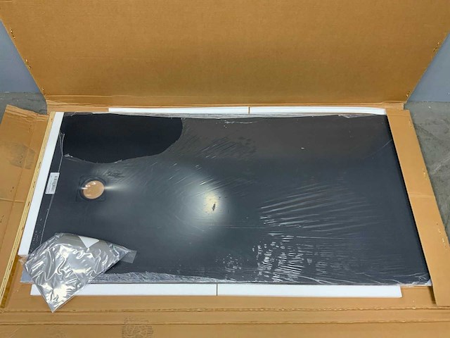 Piatto doccia liscio solid surface douchevloer 160 x 80 cm - afbeelding 5 van  8