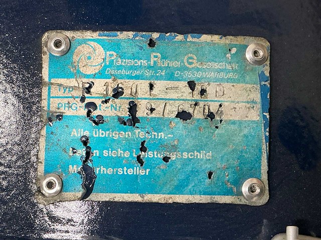 Piazisions rhurer prg r160l roerwerk elektromotor - afbeelding 6 van  6