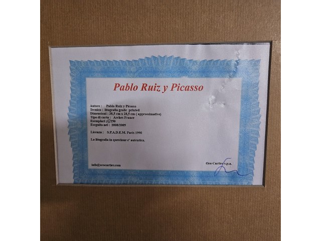 Picasso lithograaf 'matador' - afbeelding 6 van  6