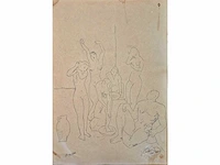 Picasso-tekening op papier