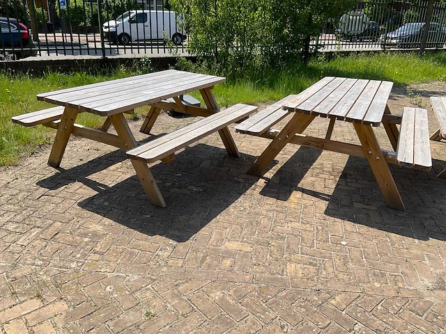 Picknick tafel (2x) - afbeelding 1 van  6
