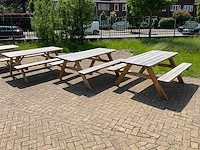 Picknick tafel (3x) - afbeelding 1 van  7