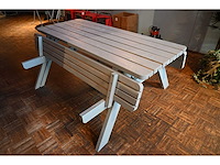 Picknick tafel met inklapbare zijkant (3x) - afbeelding 3 van  5
