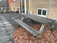 Picknickbank met parasol en kussens (2x) - afbeelding 1 van  15