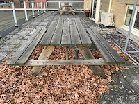 Picknickbank met parasol en kussens (2x) - afbeelding 10 van  15