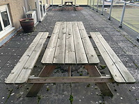 Picknickbank met parasol en kussens (2x) - afbeelding 15 van  15