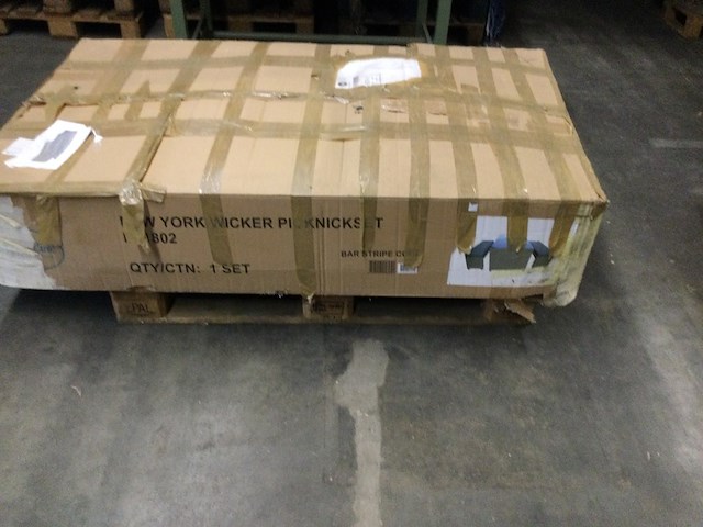 Picknickset wicker, new york, licht grijs - afbeelding 1 van  3