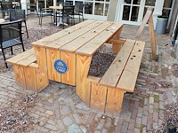 Picknicktafel afm. 200 x 180 cm. - afbeelding 1 van  2