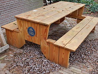 Picknicktafel afm. 200 x 180 cm. - afbeelding 2 van  2