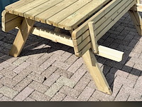 Picknicktafel de luxe xxl (2026) zware kwaliteit, gedemonteerd - afbeelding 3 van  6