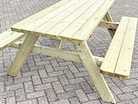 Picknicktafel de luxe xxl (2026) zware kwaliteit, gedemonteerd - afbeelding 6 van  6